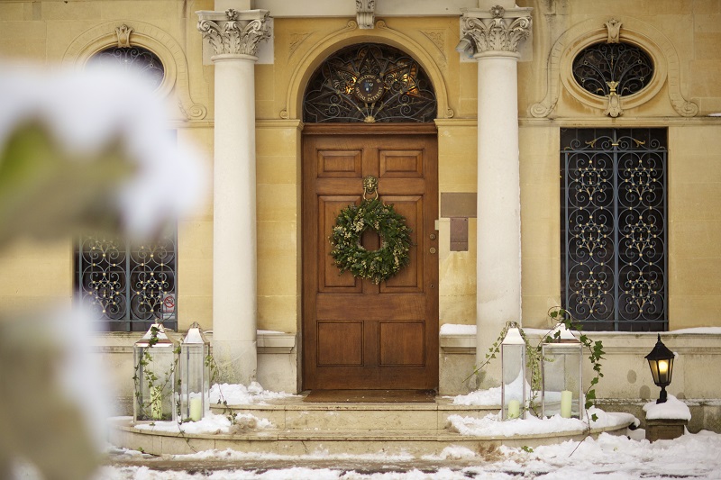 3 Front door in snow